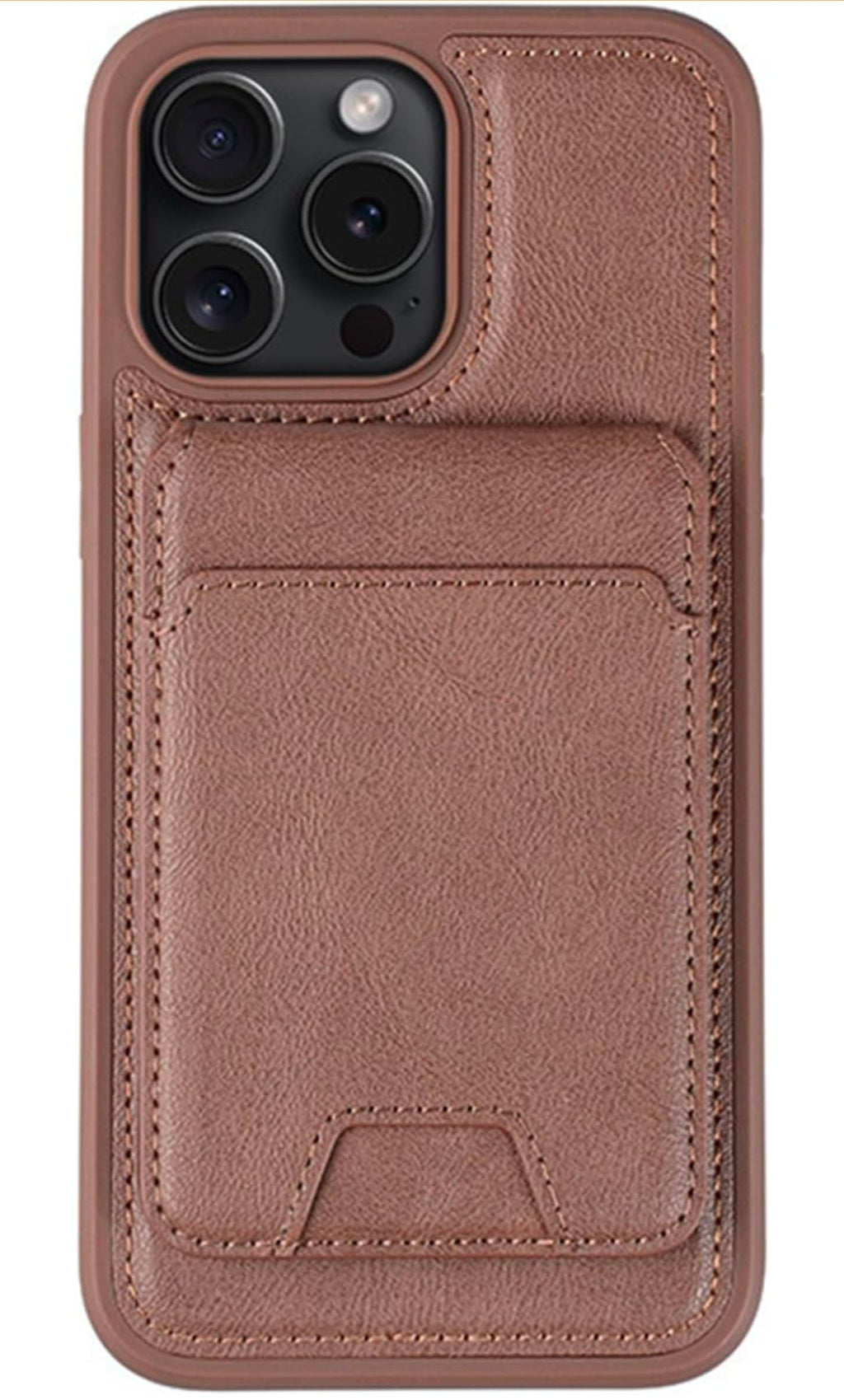 Wallet Case for iPhone 16 Pro Max with Magnetic Detachable Card Holder, Leather Cover and Shock absorbing Protection Shell