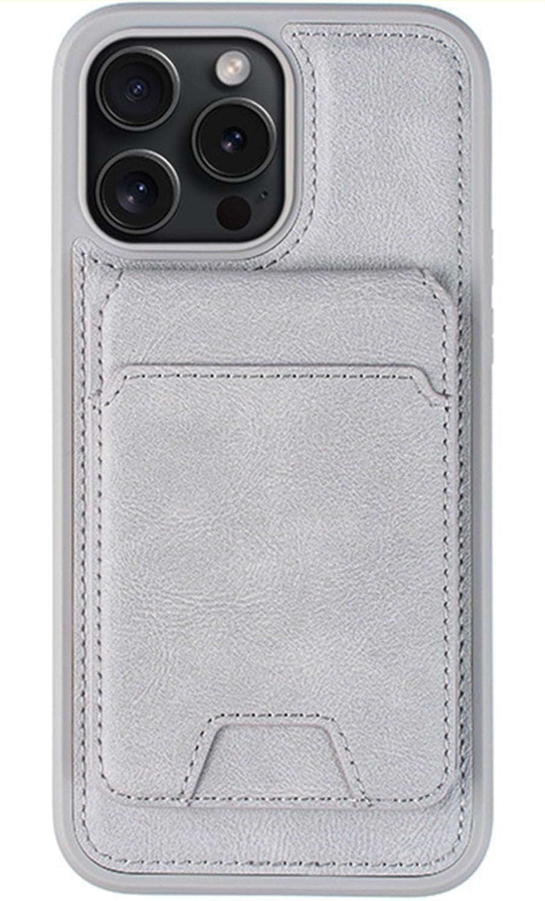 Wallet Case for iPhone 16 Pro Max with Magnetic Detachable Card Holder, Leather Cover and Shock absorbing Protection Shell
