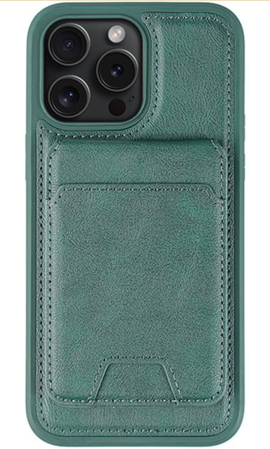 Wallet Case for iPhone 16 Pro Max with Magnetic Detachable Card Holder, Leather Cover and Shock absorbing Protection Shell