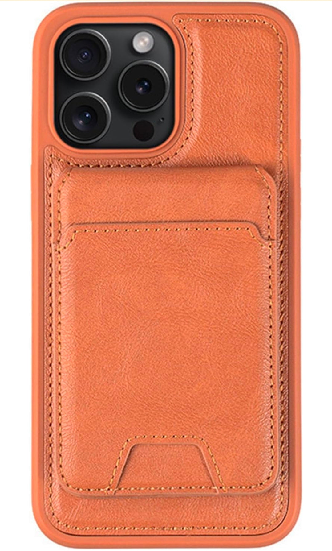 Wallet Case for iPhone 16 Pro Max with Magnetic Detachable Card Holder, Leather Cover and Shock absorbing Protection Shell