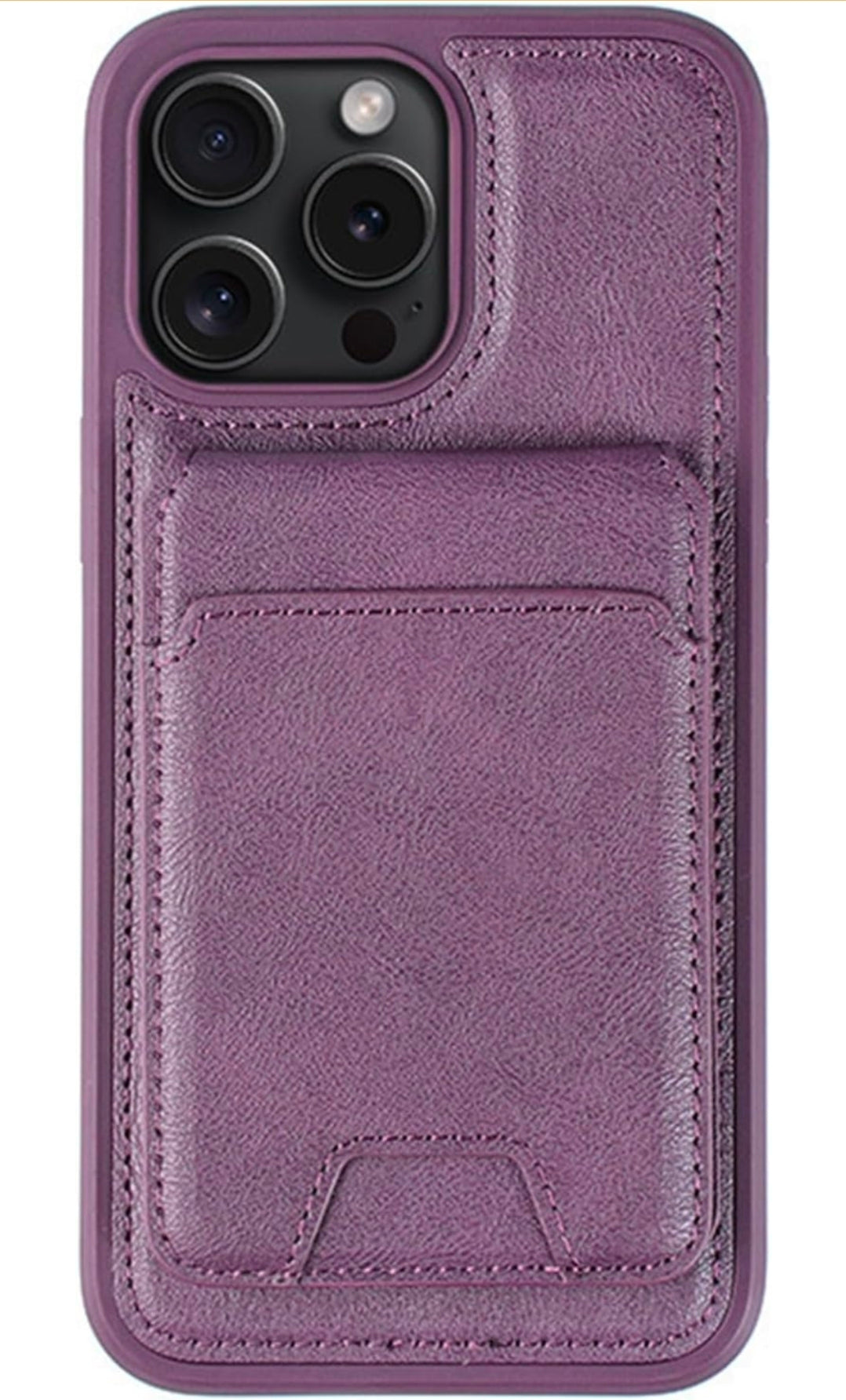 Wallet Case for iPhone 16 Pro Max with Magnetic Detachable Card Holder, Leather Cover and Shock absorbing Protection Shell