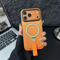 Mag Phone Case Compatible with iPhone 17 Pro Max, Magnetic Case with Ring Stand Holder and Shockproof Kickstand Grip Holder